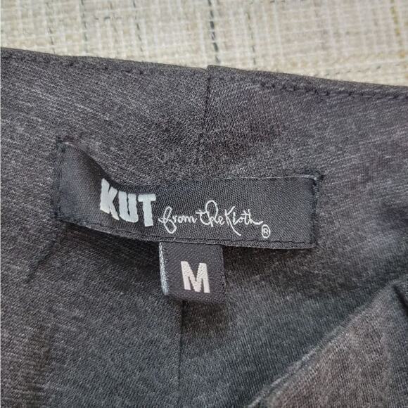 Kut From The Kloth Gray Ponte Elastic Waist Pant Medium - Picture 3 of 7